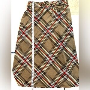 Women’s Robert Louis Fall Plaid Knee-Length Skirt Sz Small